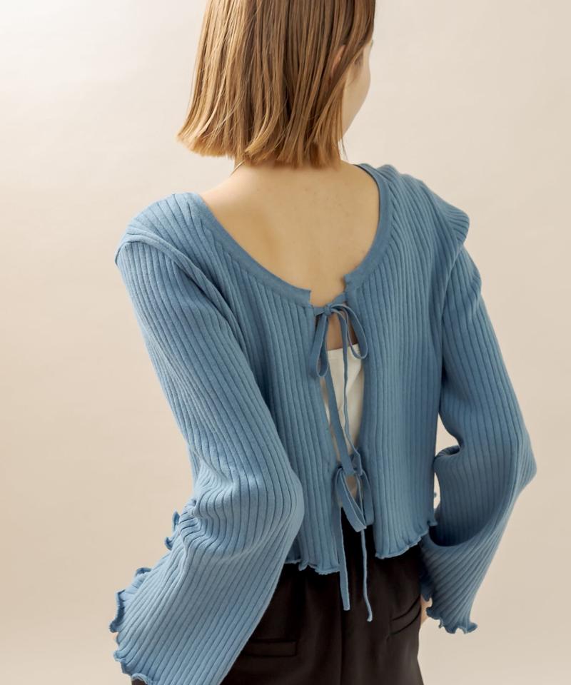 [mline] リボンカーディガン