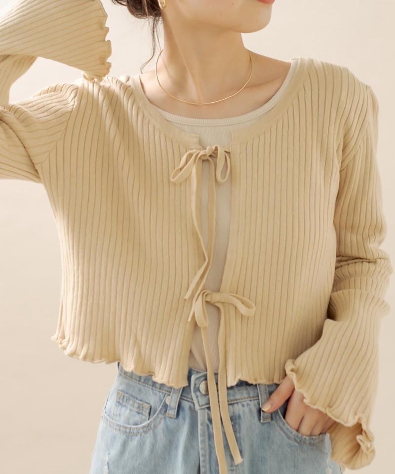 [mline] リボンカーディガン