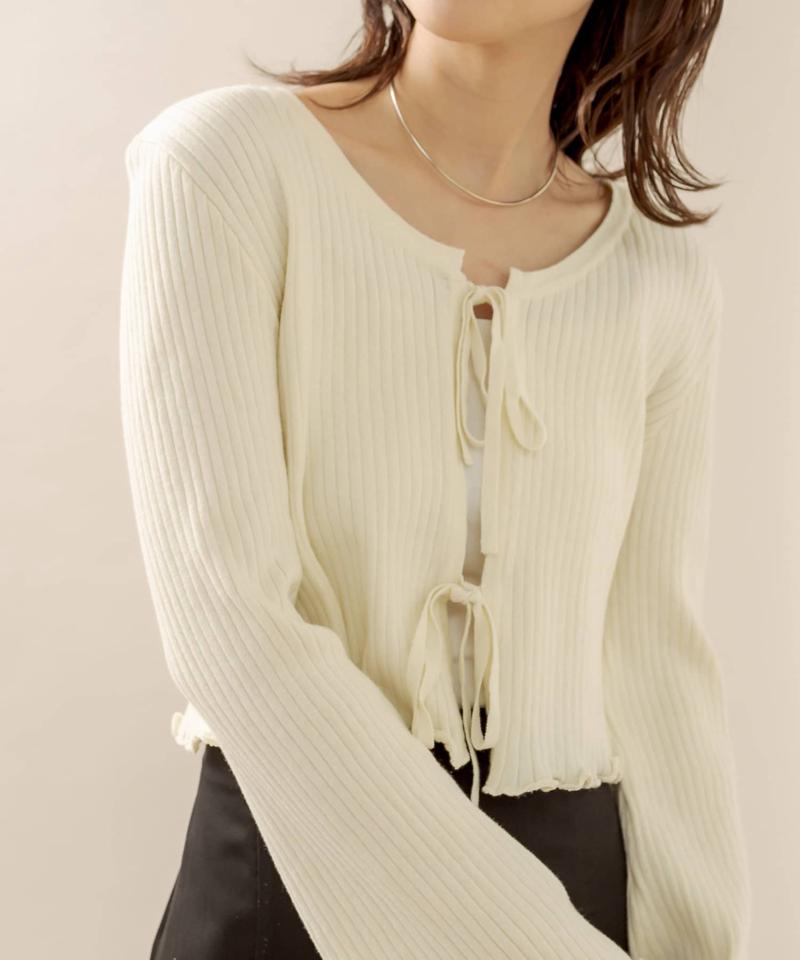 [mline] リボンカーディガン