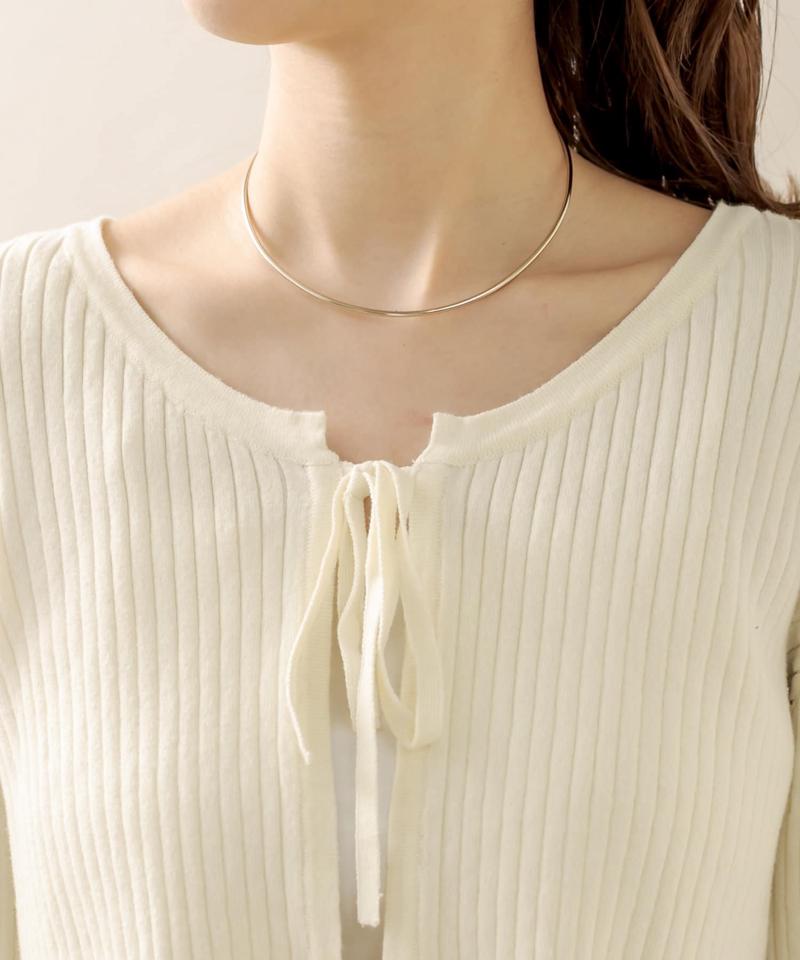 [mline] リボンカーディガン
