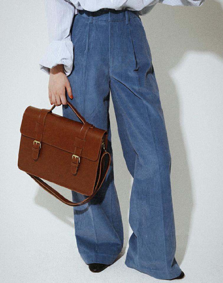 コーデュロイストレートパンツ・全3色・n00061 レディース 【pt】韓国ファッション ボトムス ロング ロングパンツ コーデュロイ ストレートパンツ ワンタック ハイウエスト シンプル フェミニン カジュアル 足長 秋 冬