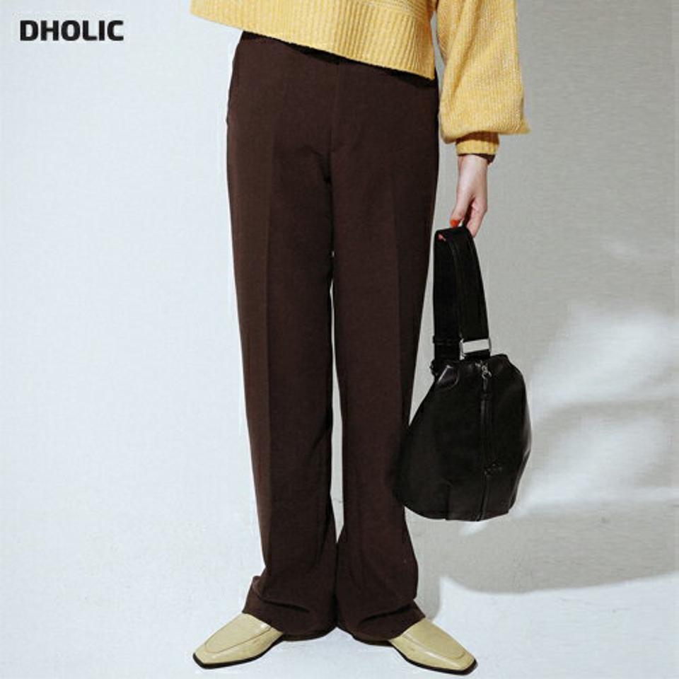 セミフレアスラックス・全3色・a00059 レディース 【pt】韓国ファッション ボトムス ロング ロングパンツ スラックスパンツ スラックス セミフレア ハイウエスト ベルトループ 無地 ベーシック シンプル フェミニン カジュアル 秋 冬