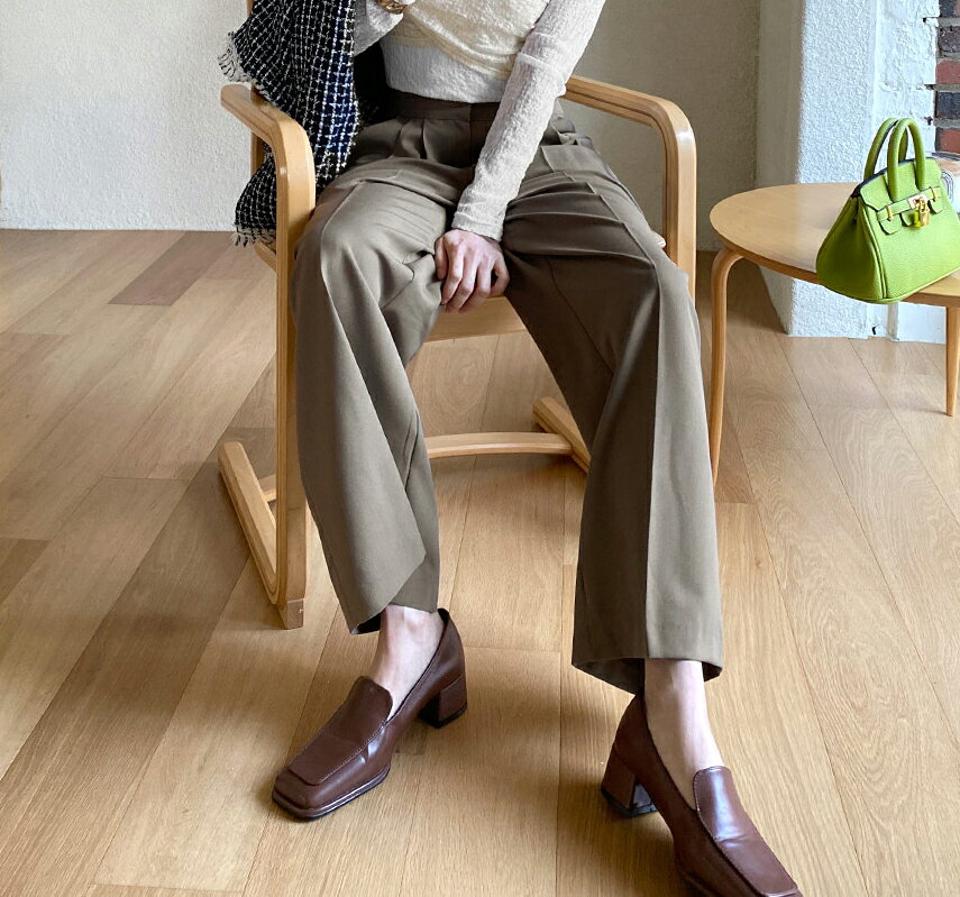 ワイドフィットスラックス・全3色・t71600 レディース 【pt】スラックス パンツ ズボン ロングパンツ ワイドパンツ 単色 無地 シンプル ベーシック 大人 きれいめ ハイウエスト オフィスカジュアル 春 秋 冬 韓国ファッション ハイホリHIHOLLI