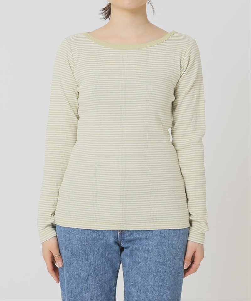 別注【MILLER/ミラー】*RELUME BOATNECK L/S：ロングスリーブTEE◆（JOURNAL STANDARD relume）