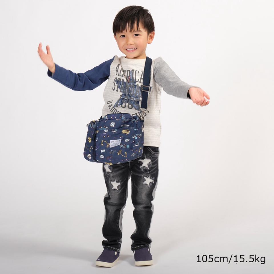 総柄ペットボトルケース付バッグ