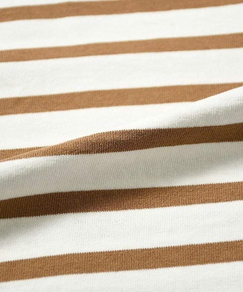 【Attick by Johnbull】ボーダーノースリーブTシャツ