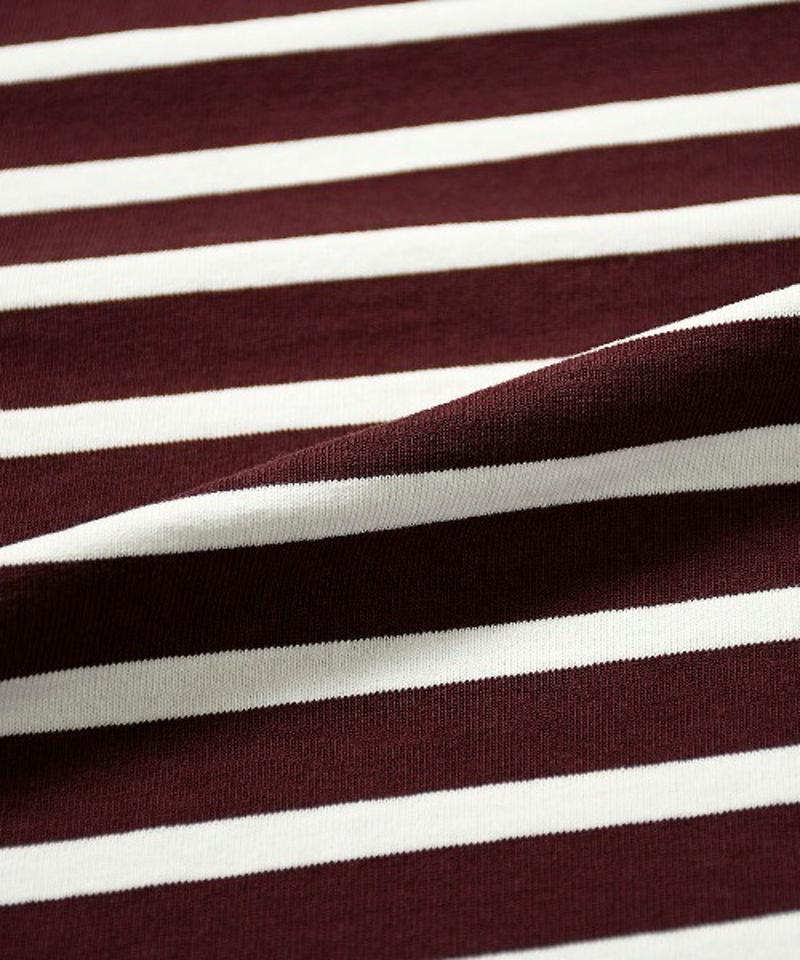 【Attick by Johnbull】ボーダーノースリーブTシャツ
