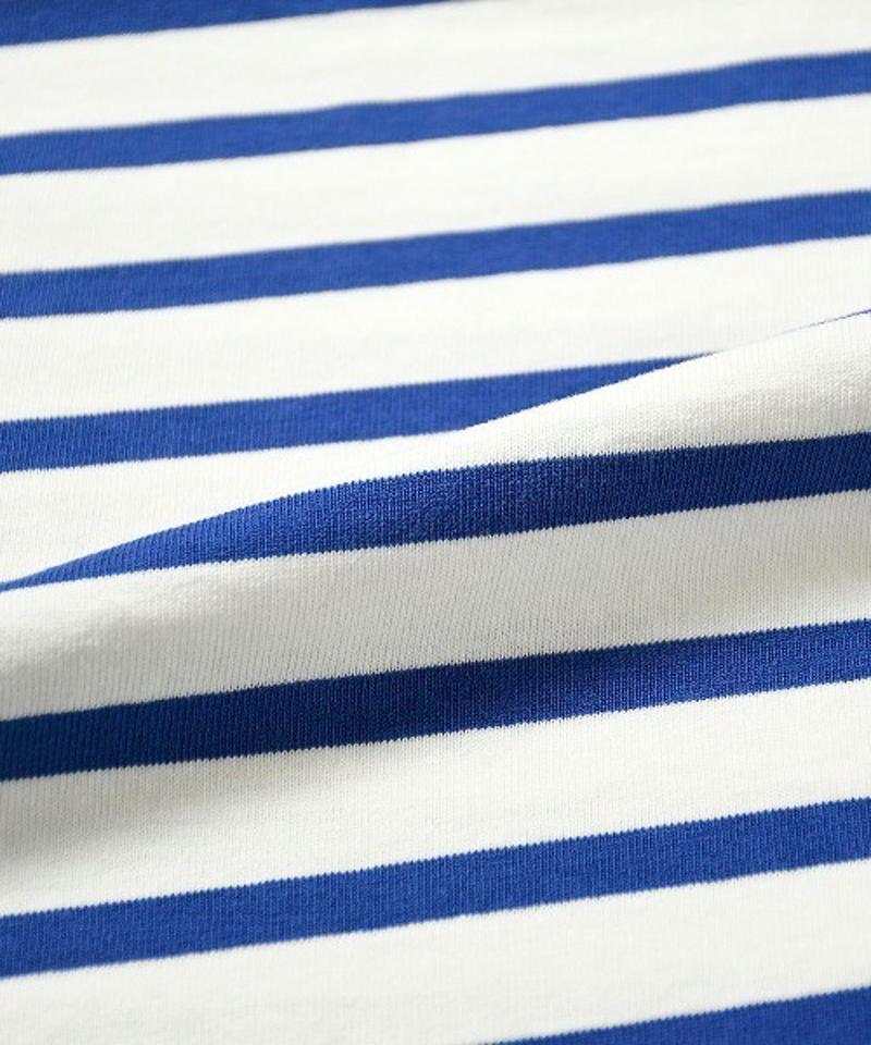 【Attick by Johnbull】ボーダーノースリーブTシャツ