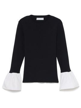 ベルスリーブニットプルオーバー