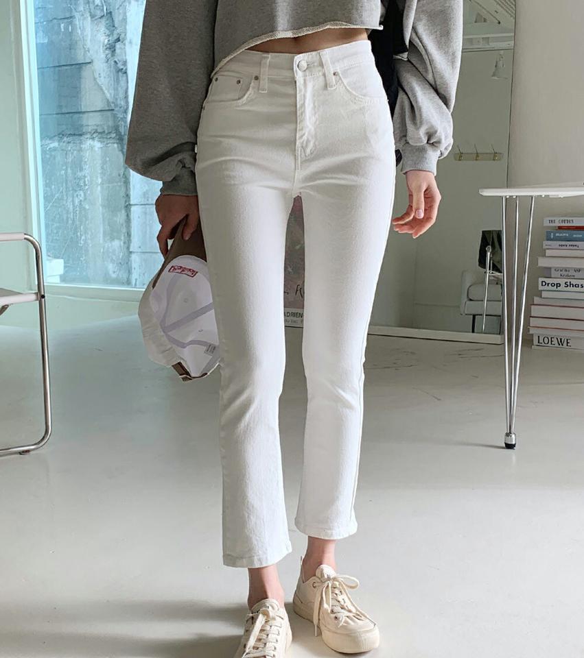 シークレットゴムタイトストレートパンツ・全2色・t02003 レディース 【pt】パンツ ズボン ロングパンツ 長ズボン ストレート 単色 無地 シンプル ベーシック 大人 カジュアル ラフ 春 秋 冬 韓国ファッション NIJU