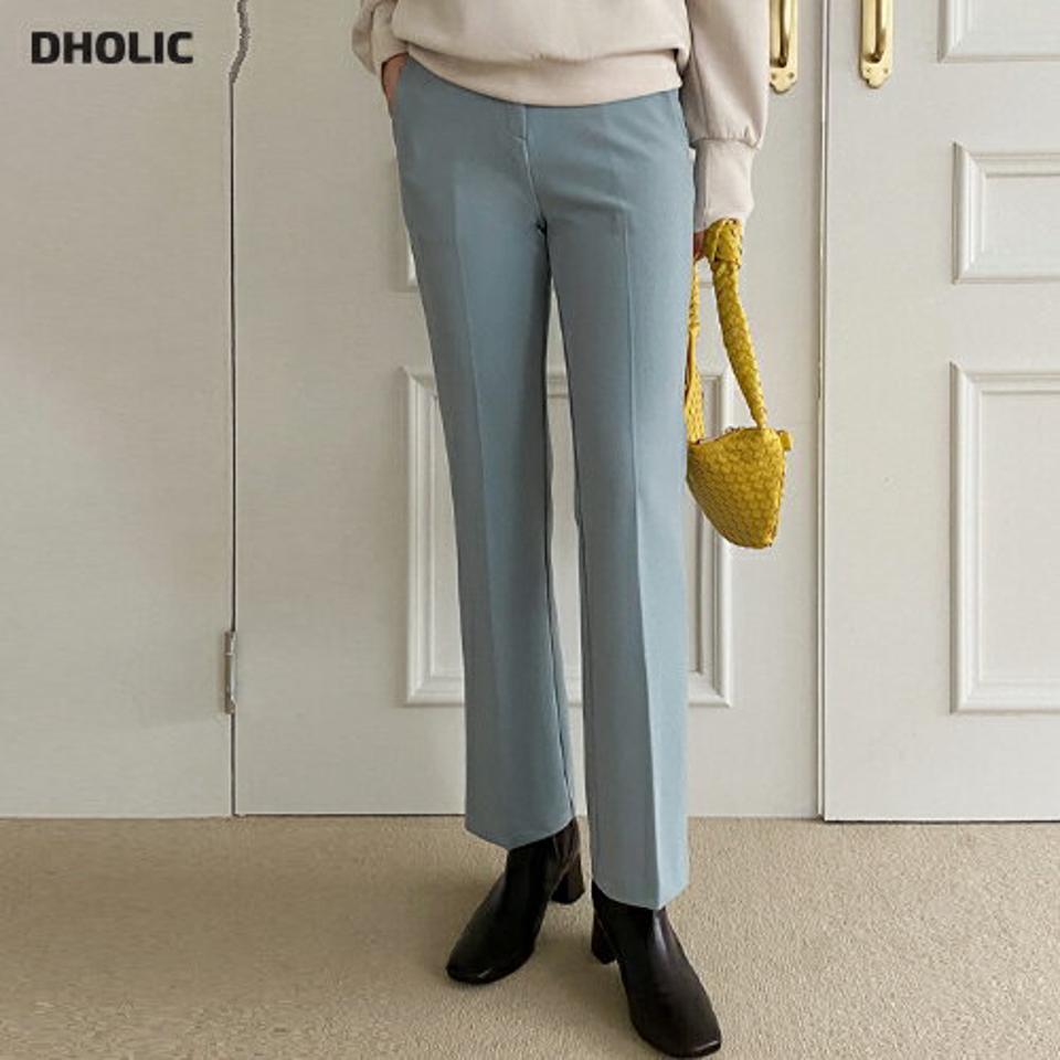 くるみボタンフレアスラックス・全3色・t71669 レディース 【pt】スラックス パンツ ズボン ロングパンツ 長ズボン フレア くるみボタン 単色 無地 シンプル 大人 オフィスカジュアル 春 秋 冬 韓国ファッション ハイホリHIHOLLI