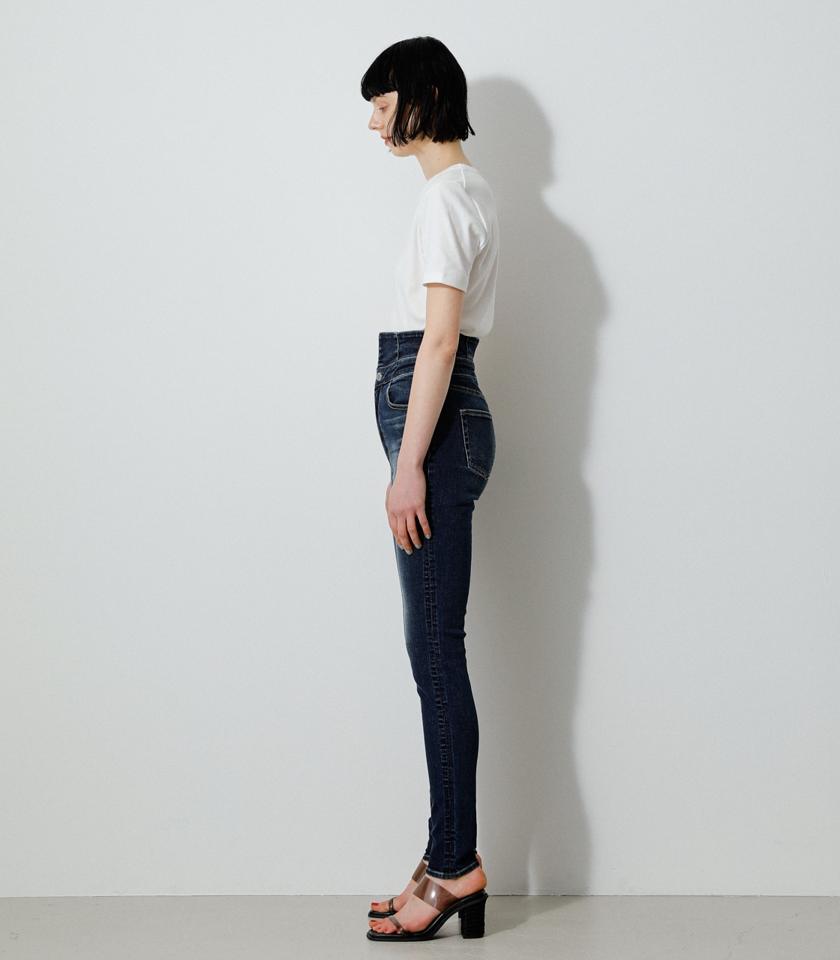 NARROW HIGH WAIST DENIM SKINNY/ナローハイウエストデニムスキニー