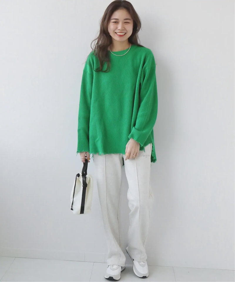 《追加》ダメージワッフルプルオーバー◆（JOURNAL STANDARD relume）