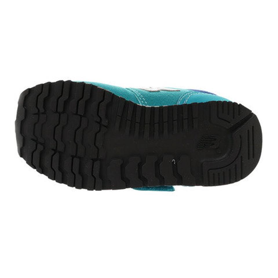 ニューバランス（new balance） ベビー スニーカー 緑 IZ373 PG2 W グリーン キッズシューズ 子供 靴 シューズ 登園 マジックテープ ベルクロ （キッズ）