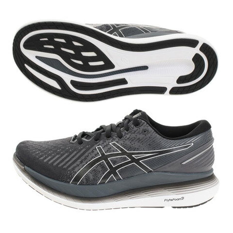 アシックス(ASICS)(メンズ)グライドライド 2 GlideRide 2 WIDE 黒 ブラック グレー 1011B237 002 マラソン ランニングシューズ 陸上 スポーツ 運動靴