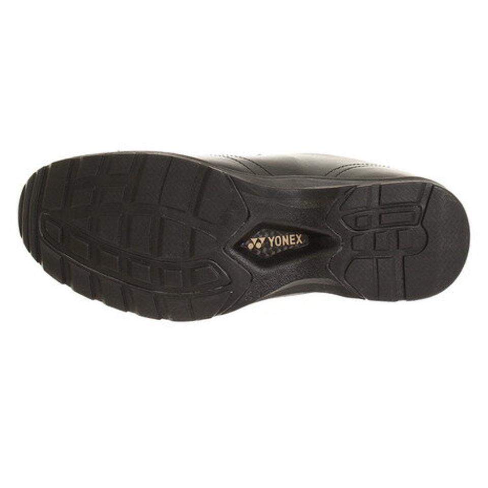 ヨネックス(YONEX)(メンズ)シューズ 撥水 パワークッション 黒 MC30W ブラック SHWMC30-007 ウォーキング 衝撃吸収 内側ファスナー 通勤 通学 オフィス