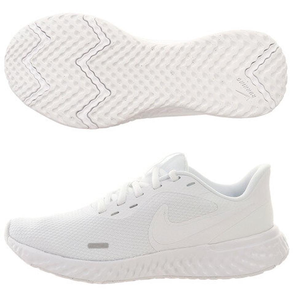 【5点以上で10%OFFクーポン!10/2まで】ナイキ(NIKE) スポーツシューズ レボリューション 5 BQ3207-104SP20 白 ランニング マラソン (レディース)