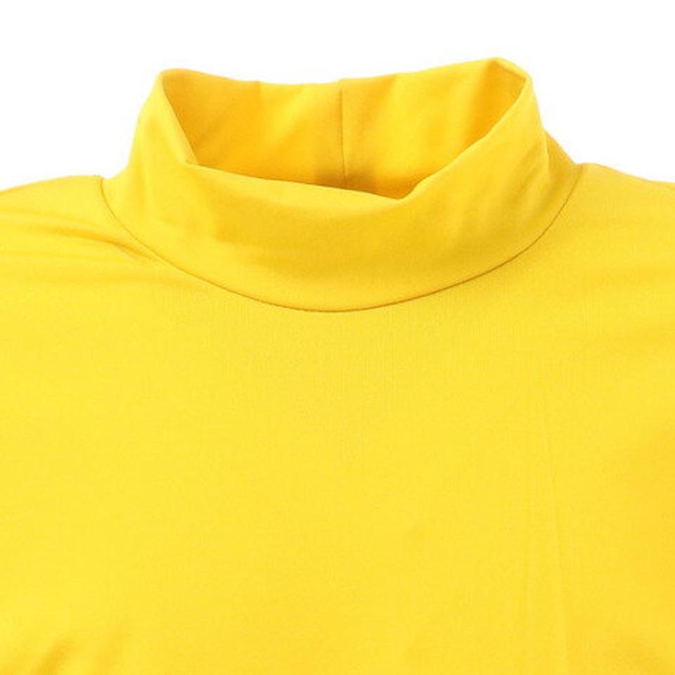 【2点以上購入で10%OFFクーポン有 4/21迄】パフォーマンスギア（PG） サッカー ジュニア インナー ストレッチハイネック長袖 シャツ 742PG9ES4531 黄色 （キッズ）