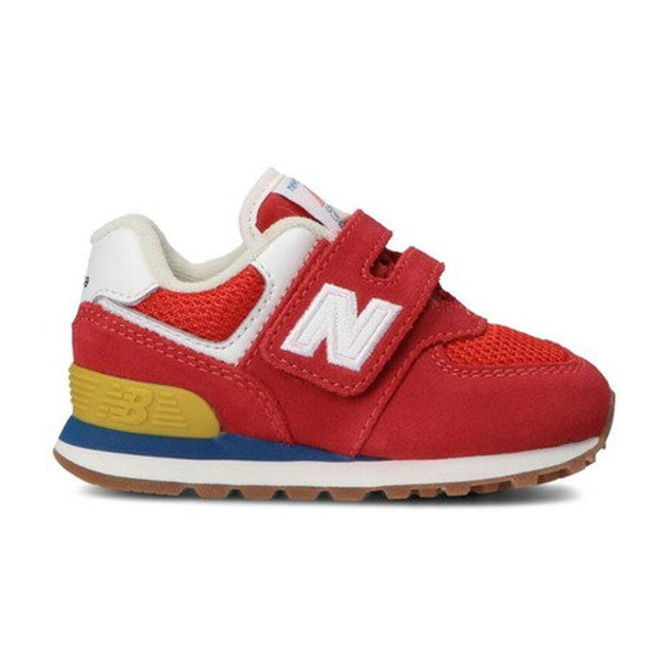 ニューバランス（new balance）（キッズ）ジュニアスニーカー レッド IV574HA2W スポーツシューズ 靴 シューズ 14.0