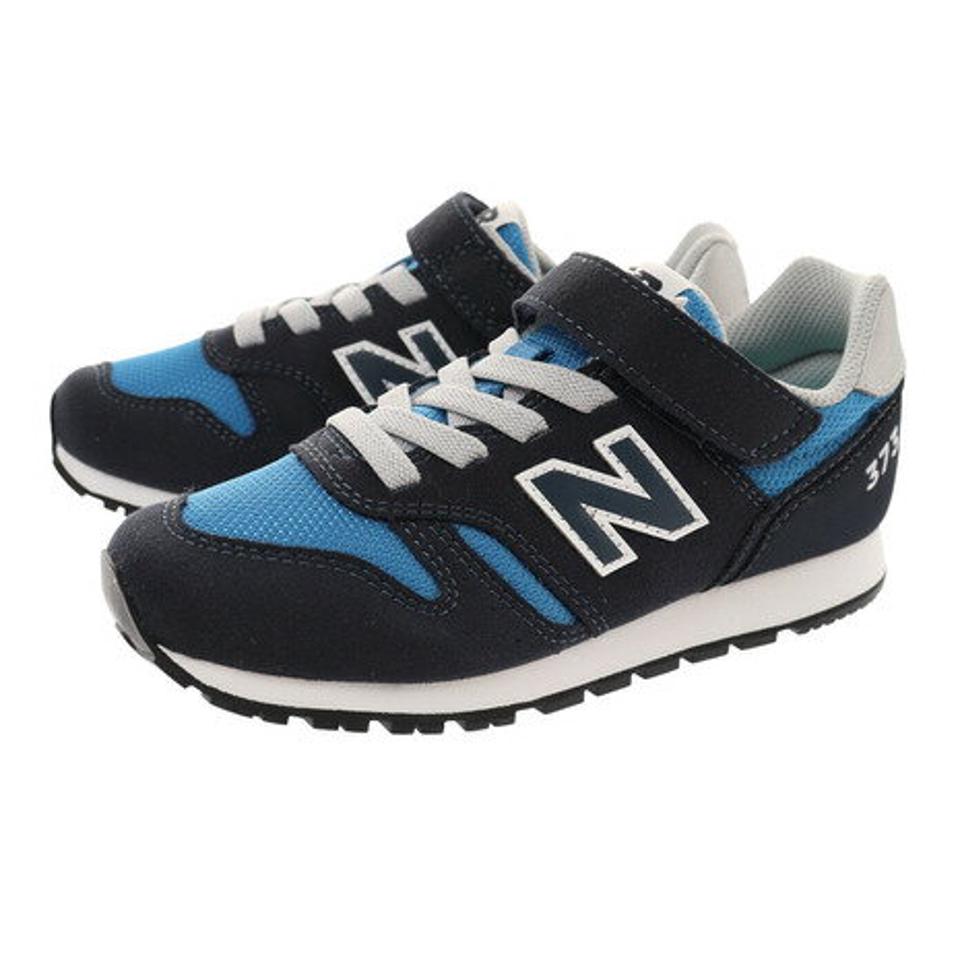 ニューバランス（new balance）（キッズ） ジュニアスニーカー YV373 M 紺 ネイビー 緑 グリーン 赤 レッド 17.0 19.5 20.0 20.5 22.0 スポーツシューズ 通学