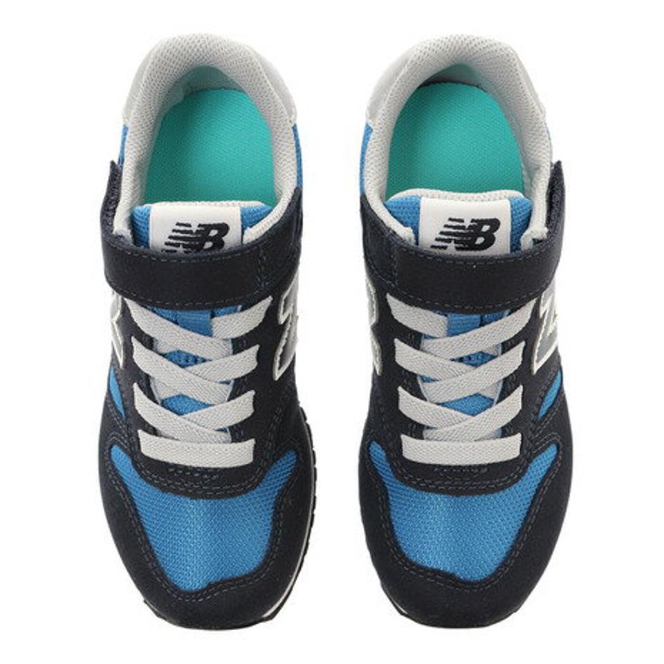 ニューバランス（new balance）（キッズ） ジュニアスニーカー YV373 M 紺 ネイビー 緑 グリーン 赤 レッド 17.0 19.5 20.0 20.5 22.0 スポーツシューズ 通学