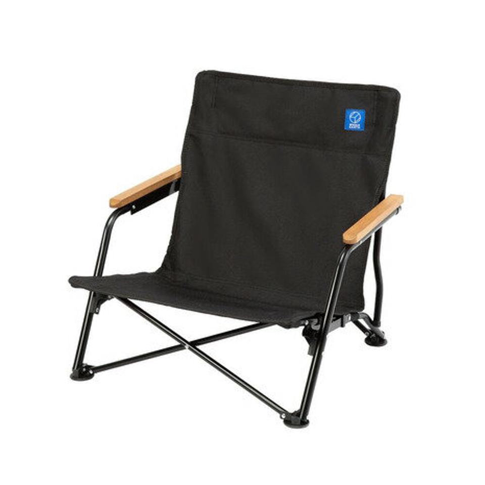 ホールアース（Whole Earth） キャンプ 椅子 アウトドアチェア スチール BONFIRE CHAIR WE2KDC10 BLK ローチェア