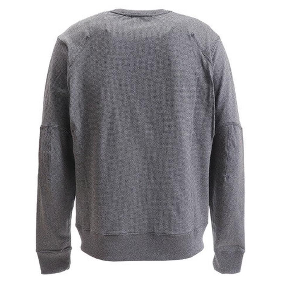 POLEWARDS PP Grid 長袖クルーネックシャツ PW27JE08MGRY （メンズ）