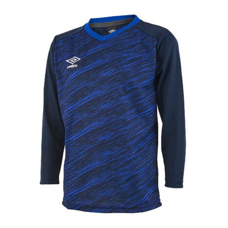 アンブロ（UMBRO） サッカーウェア ジュニア グラフィック長袖プラクティスシャツ UUJSJB53 NVY （キッズ）