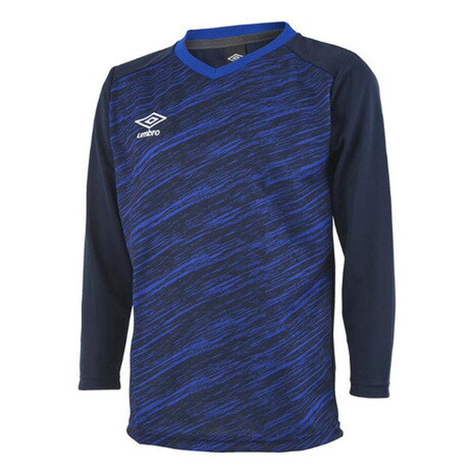 アンブロ（UMBRO） サッカーウェア ジュニア グラフィック長袖プラクティスシャツ UUJSJB53 NVY （キッズ）