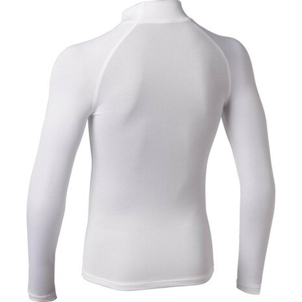 アンダーアーマー（UNDER ARMOUR）（キッズ）野球 アンダーシャツ ジュニア ヒートギア アーマー コンプレッション 長袖 インナー シャツ 1343026 白