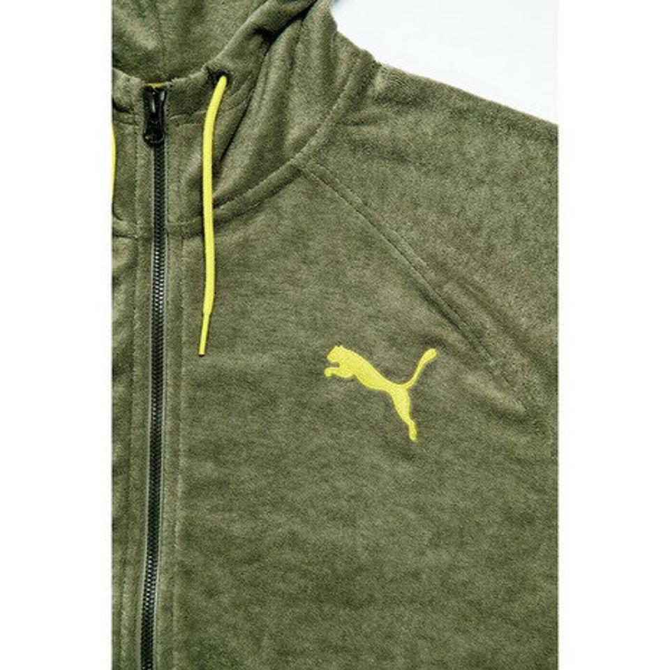プーマ（PUMA）（メンズ、レディース）SUPER PUMA フードパイル ジャケット 589904 02 OLV