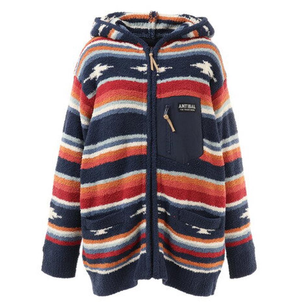 アンティバルリスティック（ANTI BALLISTIC） モコモコ5GGジップパーカー 204AN2KN021 NVY （レディース）