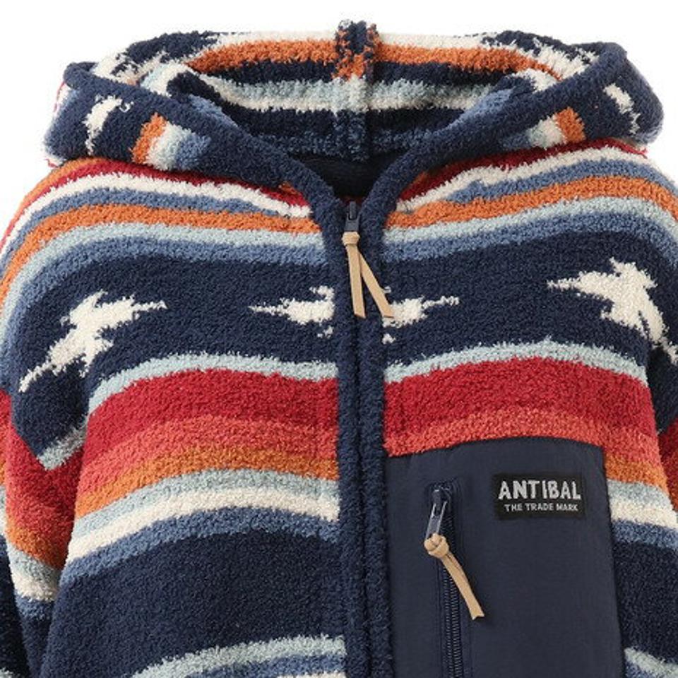 アンティバルリスティック（ANTI BALLISTIC） モコモコ5GGジップパーカー 204AN2KN021 NVY （レディース）