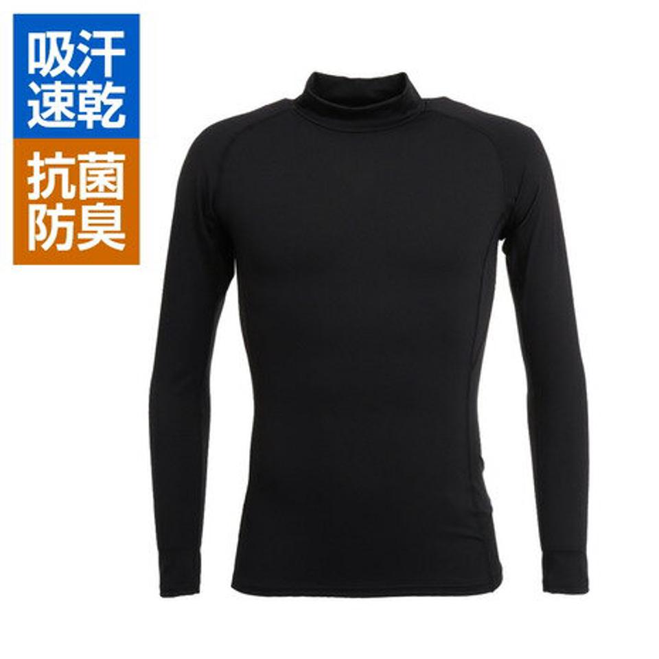 【10%OFFクーポン 対象ウェア2点以上購入で 5/5まで】パフォーマンスギア（PG） 野球 アンダーシャツ 抗菌 高機能 長袖 ハイネック UVカット 吸汗速乾 防臭 723PG1ES3979 黒 コンプレッションインナー （メンズ）