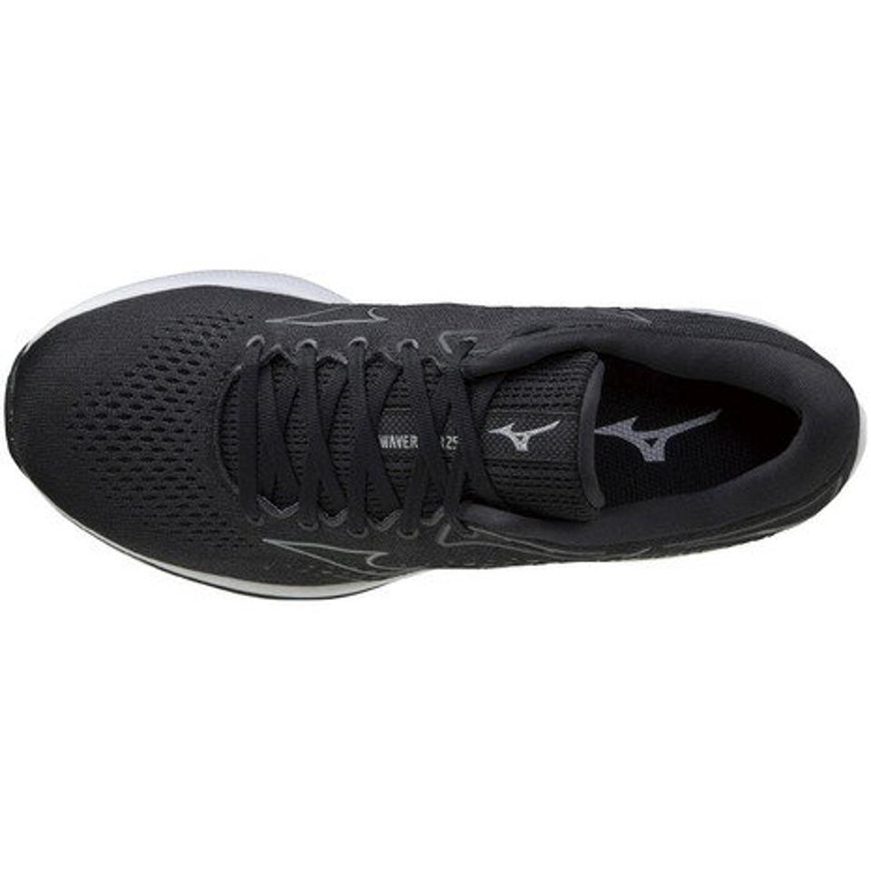 ミズノ(MIZUNO) ウエーブライダー 25 WAVE RIDER 25 SW 黒 ブラック J1GC210434 ランニングシューズ ジョギングシューズ 陸上 スポーツ 運動靴 (メンズ)