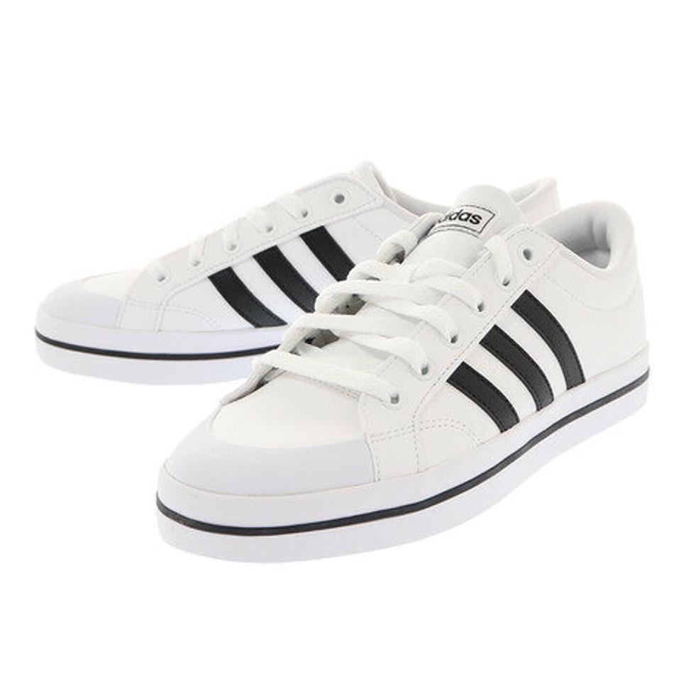アディダス（adidas） ブラバダスケート 白 ホワイト ブラック FW2887 スポーツシューズ スニーカートレーニング シンプル カジュアル 通勤 通学 （メンズ）