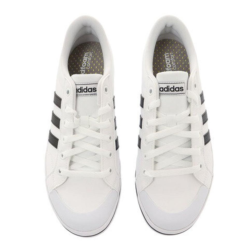 アディダス（adidas） ブラバダスケート 白 ホワイト ブラック FW2887 スポーツシューズ スニーカートレーニング シンプル カジュアル 通勤 通学 （メンズ）