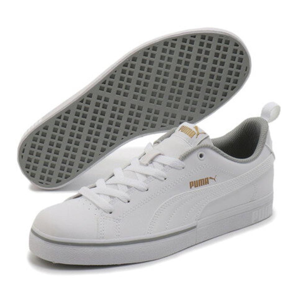 プーマ（PUMA） スニーカー スポーツシューズ ブレークポイントVULCBG 37363302 白 ホワイト 通学 学生 （レディース）