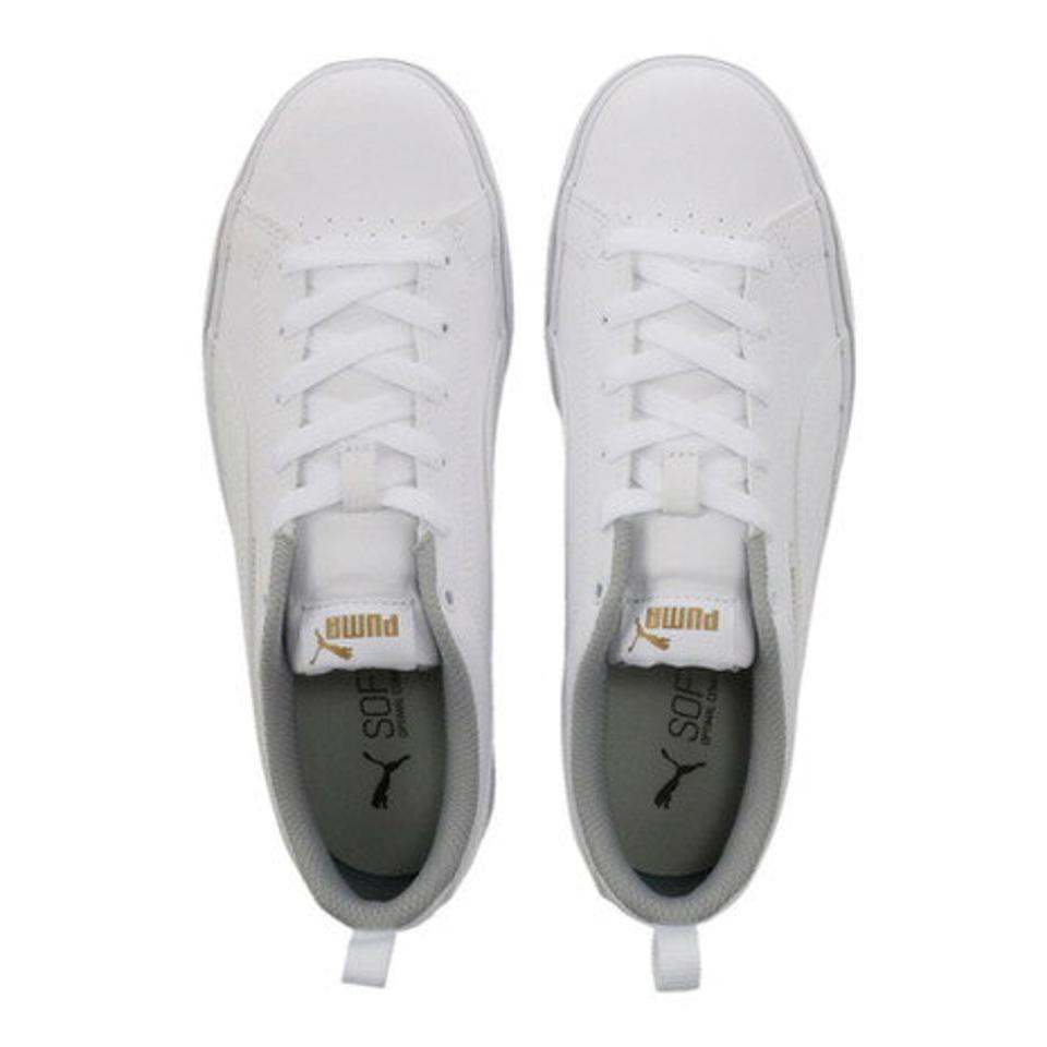 プーマ（PUMA） スニーカー スポーツシューズ ブレークポイントVULCBG 37363302 白 ホワイト 通学 学生 （レディース）