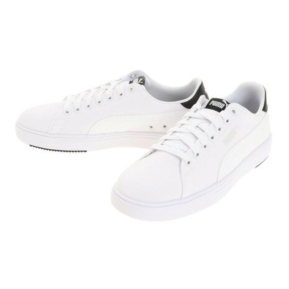 プーマ（PUMA） スニーカー サーブ プロ ライト CV 37575309 キャンパスシューズ ホワイト 白 通学 学生 （メンズ）