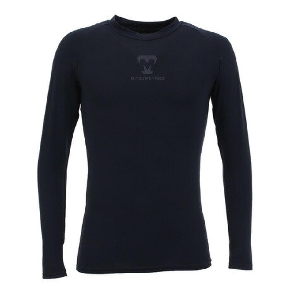 美津和タイガー（mitsuwa-tiger） 野球 アンダーシャツ コンプレッション ラウンドネック 長袖 インナー シャツ UWMTKS-059-048 （メンズ）