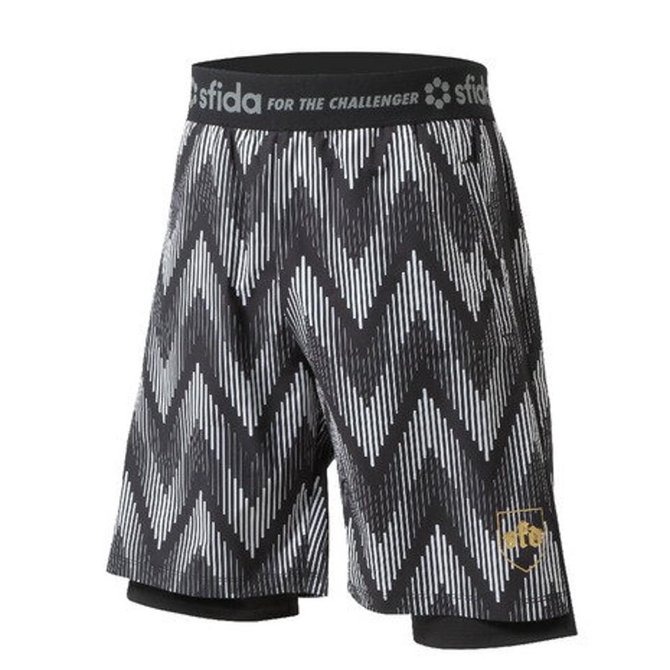 スフィーダ（SFIDA）（メンズ）サッカー フットサルウェア Noiserハイブリッドトレーニングショーツ SA-22112 BLK