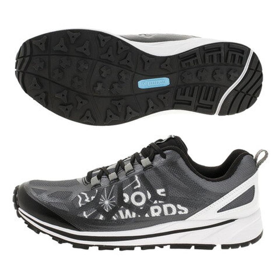 【1/25 24h限定 エントリー&対象3店舗買い回りで最大P10倍!】POLEWARDS(メンズ)ランニングシューズ アドベラ シャーク ADVERA SHARK ブラック グレー PW2KFZ02 BLK スニーカー