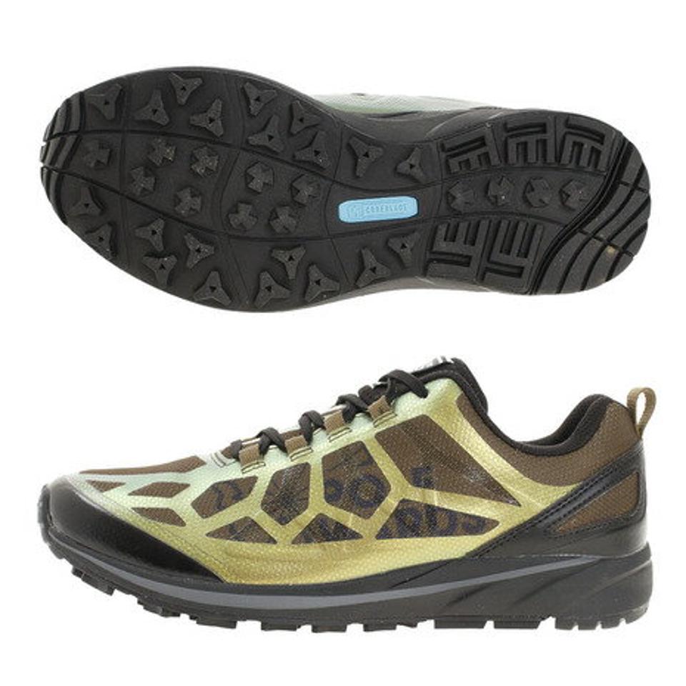 POLEWARDS(メンズ)ランニングシューズ アドベラ スティングレー ADVERA STINGRAY ブラック グリーン PW2KFZ01 BLK スニーカー 防水