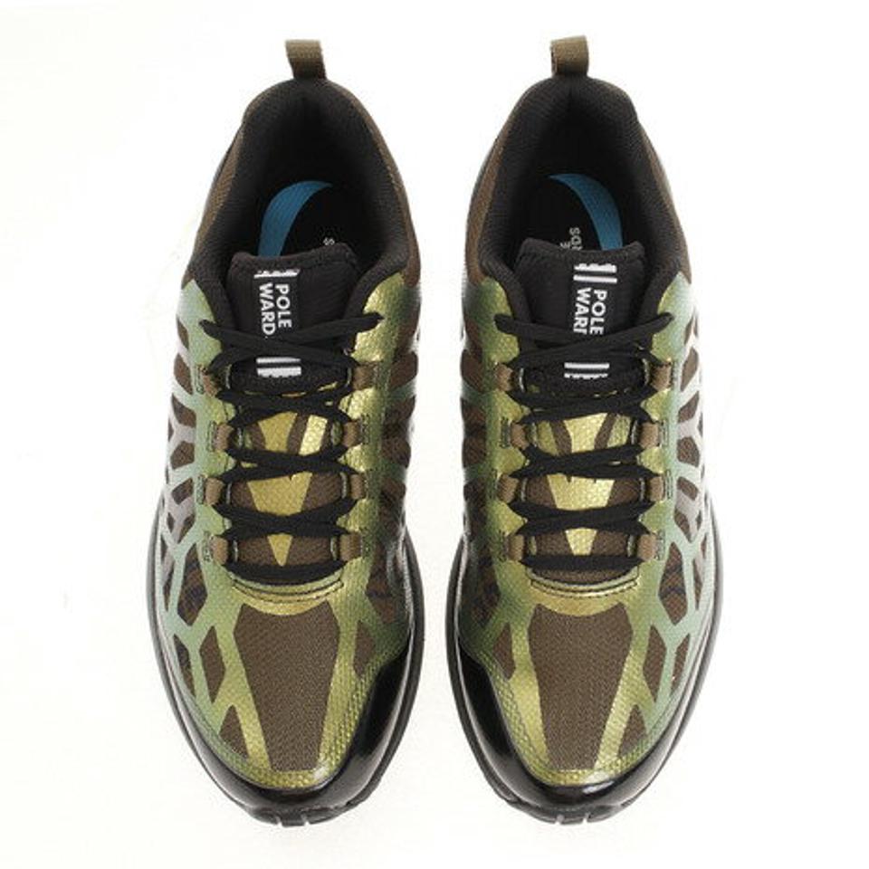 POLEWARDS(メンズ)ランニングシューズ アドベラ スティングレー ADVERA STINGRAY ブラック グリーン PW2KFZ01 BLK スニーカー 防水