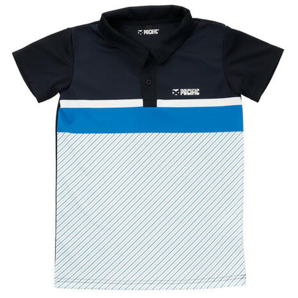 パシフィック（PACIFIC） テニス ジュニア ドライプラス 半袖ポロシャツ PT20SJ425 NVBL （キッズ）