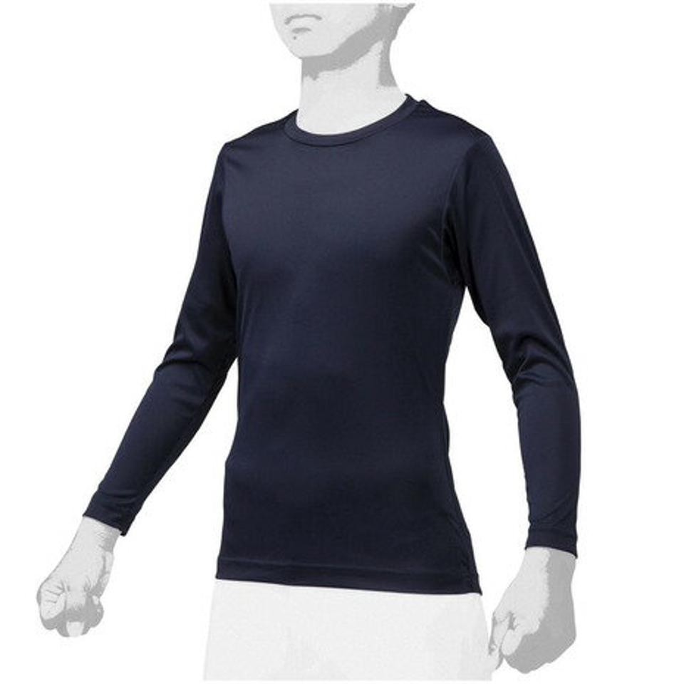 【2/25 24h限定 エントリー＆対象4店舗買い回りで最大P10倍！】ミズノ（MIZUNO）（キッズ） 野球 アンダーシャツ ジュニア ローネック 長袖 インナー シャツ 2枚組 12JA0Q13