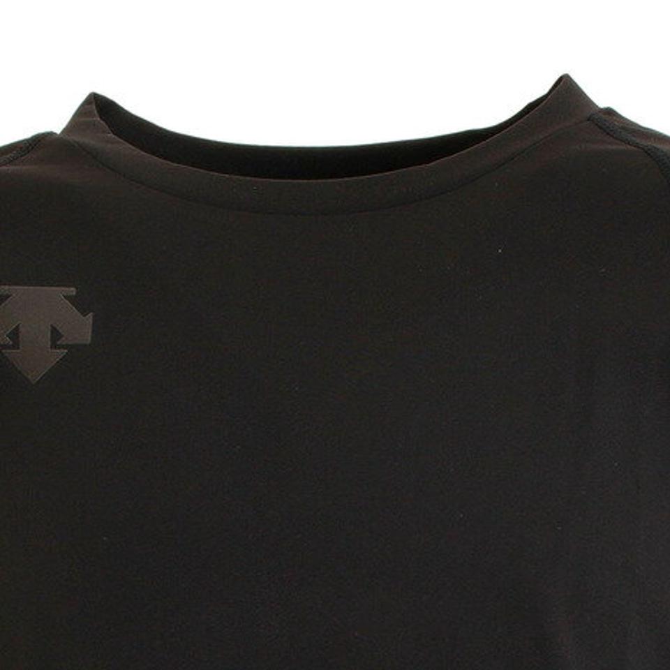 デサント(DESCENTE) 野球 アンダーシャツ ジュニア 丸首 長袖 インナー シャツ JSTD-771 黒 (キッズ)