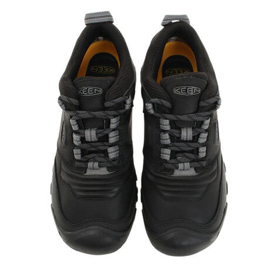 キーン(KEEN)(メンズ)リッジフレックスウォータープルーフ ブラックマグネット1024916 防水ハイキングシューズ 登山靴 アウトドア キャンプ スポーツ 軽量