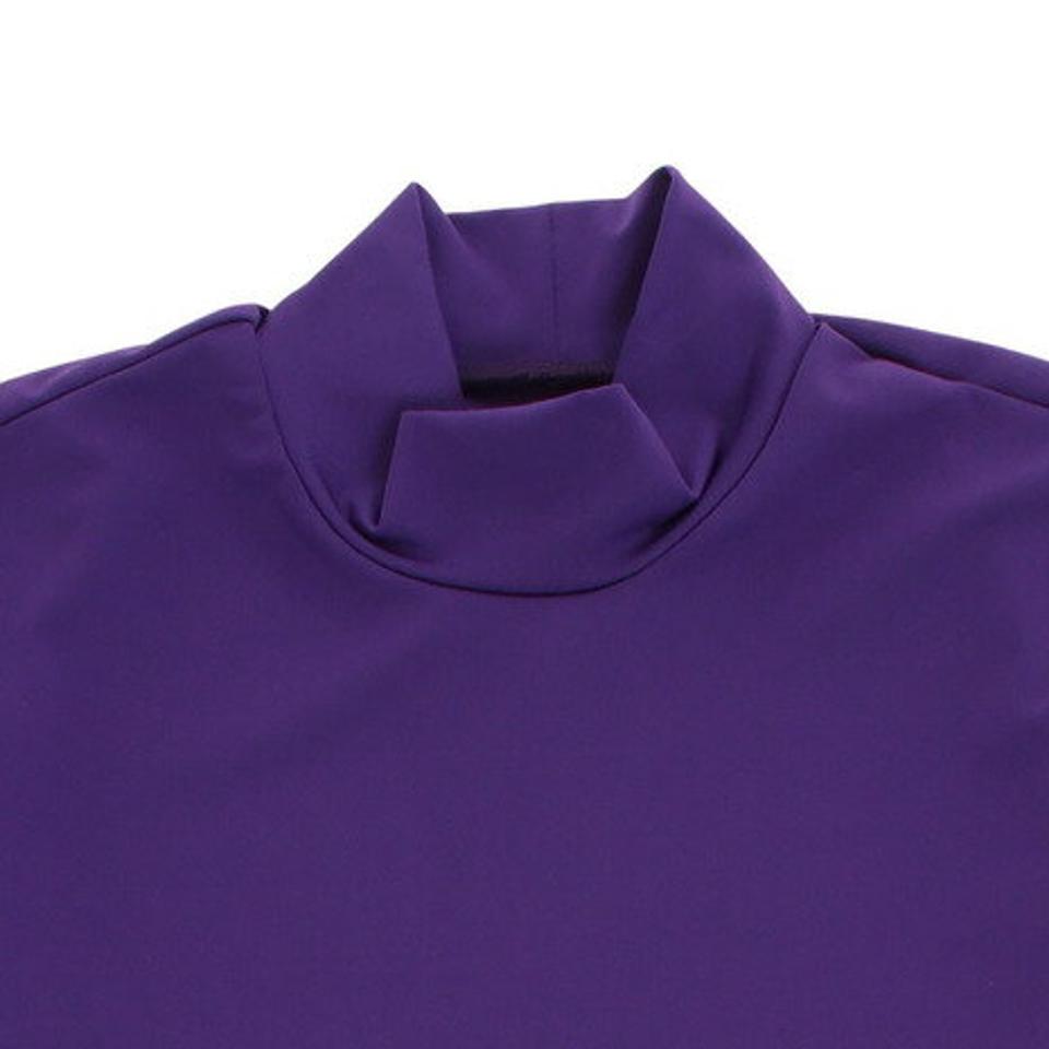 【2点以上購入で10%OFFクーポン有 4/21迄】パフォーマンスギア(PG) サッカー ジュニア インナー ストレッチハイネック長袖 シャツ 742PG9ES4531 紫 (キッズ)